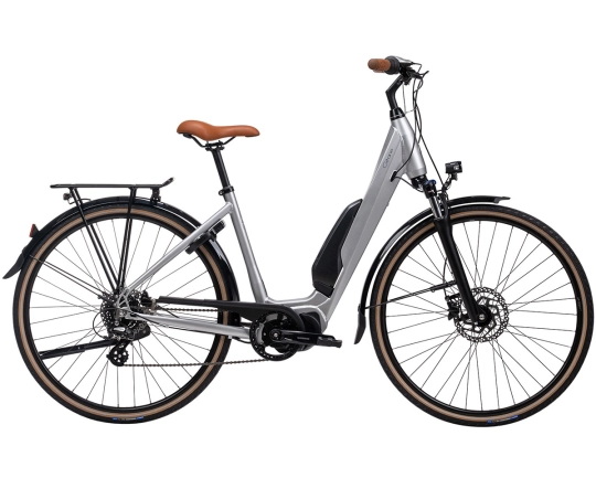 Vélo électrique urbain Unisexe E-CITY STEPS 28 504 Wh Argent