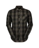 Chemise manches longues Homme TRAIL FLOW CHECK Vert/Noir - Image 1/3
