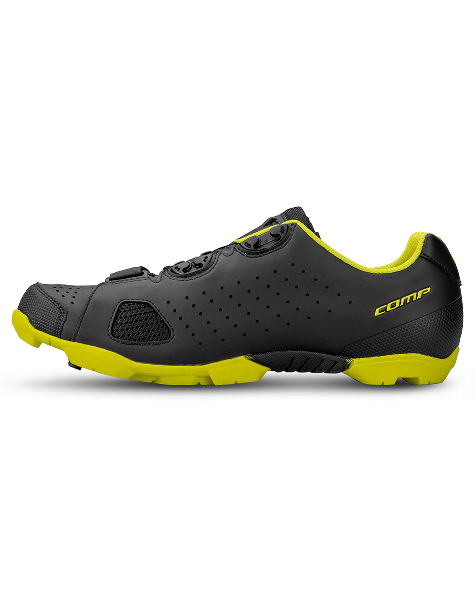 Chaussures VTT Homme MTB COMP BOA® Noir/Jaune