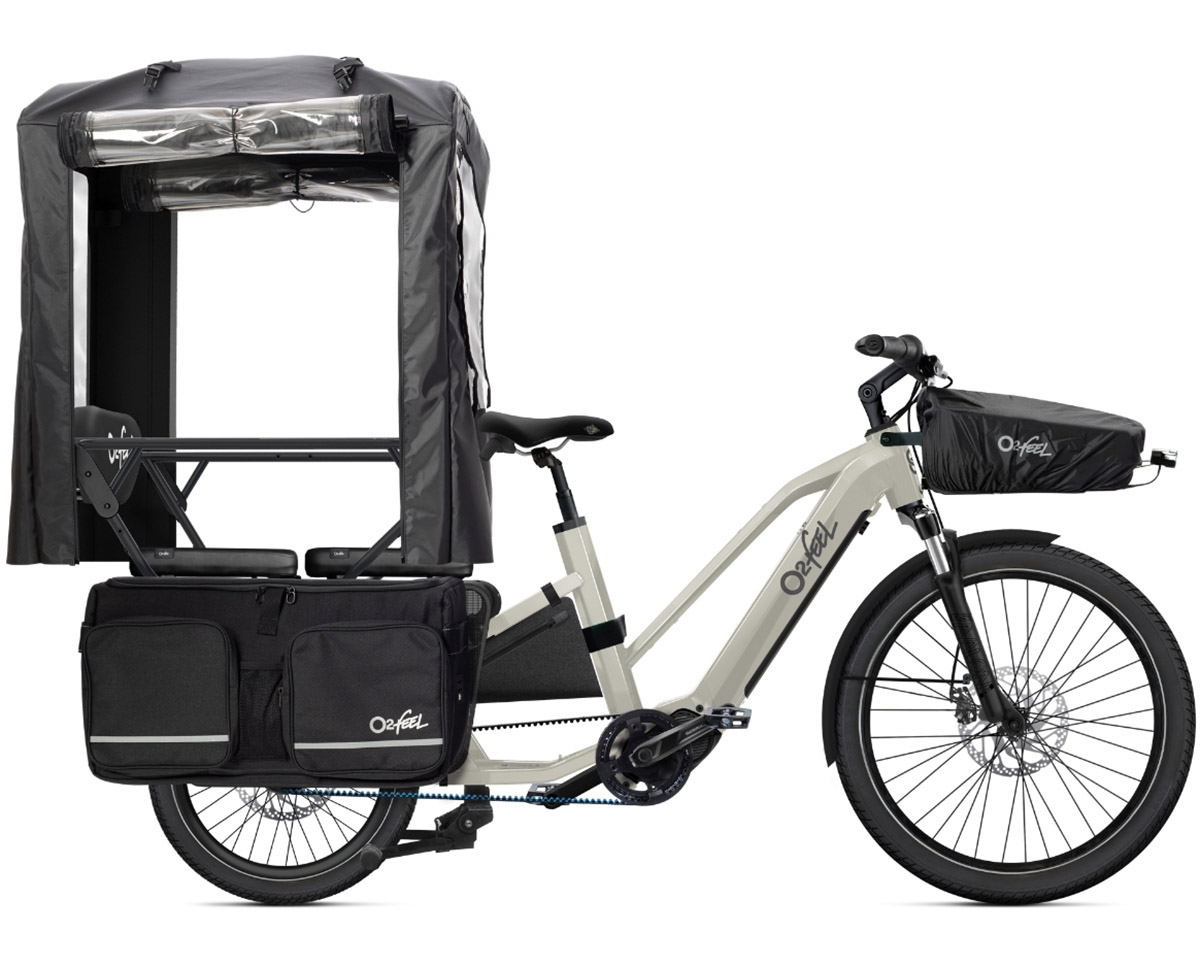 Vélo électrique cargo Unisexe EQUO 7.3 540 Wh FAMILY EXTRA PACK Blanc Lune